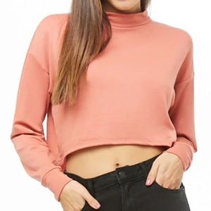 High-Low Mock Neck Top